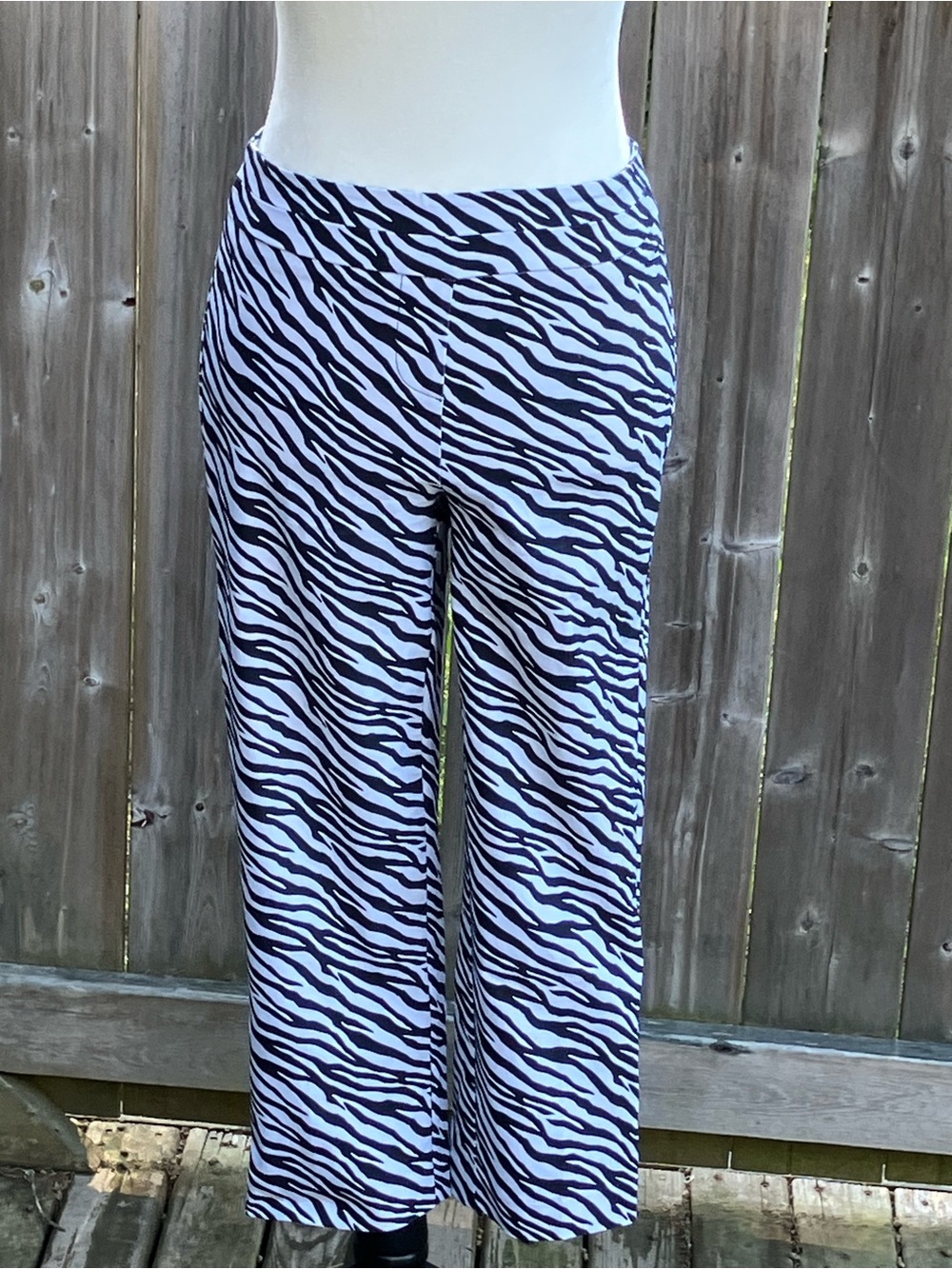 Zebra Print Ankle Pants
